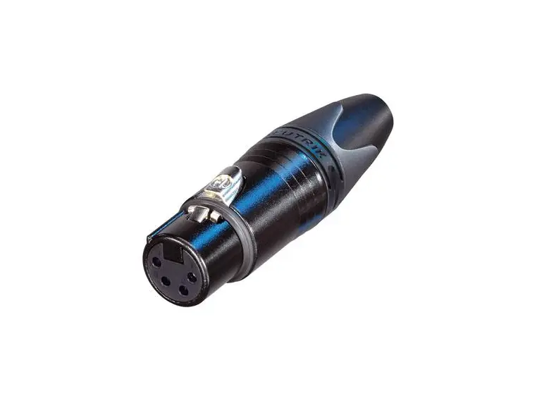 Neutrik kabel 4p XLR hun sort 